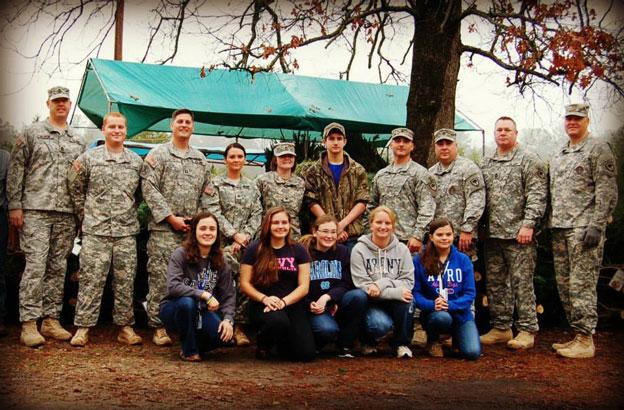 CHS JROTC helps deliver trees to soldiers