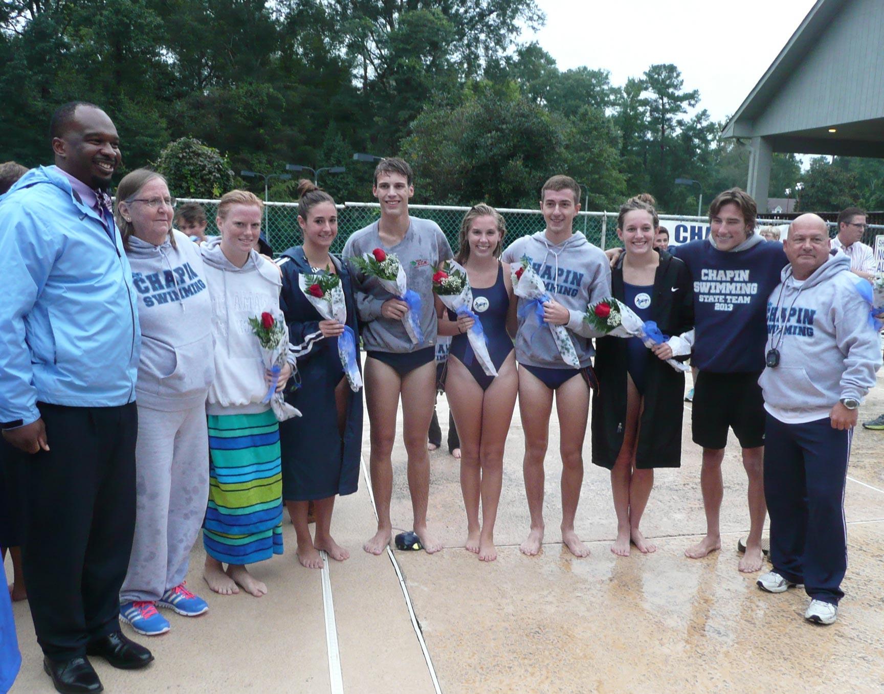 Chapin Swimming closes season with victories over Dutch Fork and  