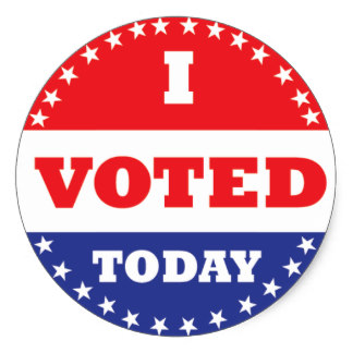 The sticker voters received after casting their ballot for the 2016 election