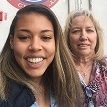 Clarissa Ruff takes a Circus Selfie with her grandmother.