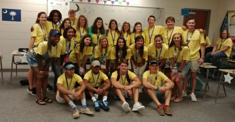 McCuen Bland( 4th from left in the back row), Gresham Gunter( 3rd from right in second row), Banks Todd( 2nd from right in the front row) along with members of CHS and other SC schools student governments