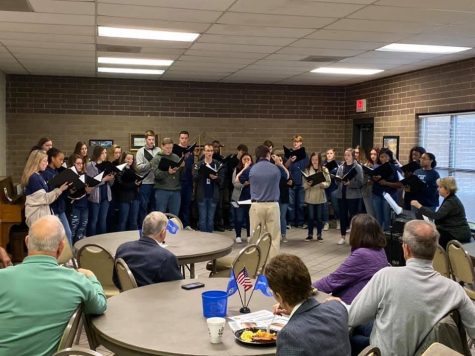 The Chapin Chamber Choir performs for the Chapin Rotary Club Sunrise meeting.