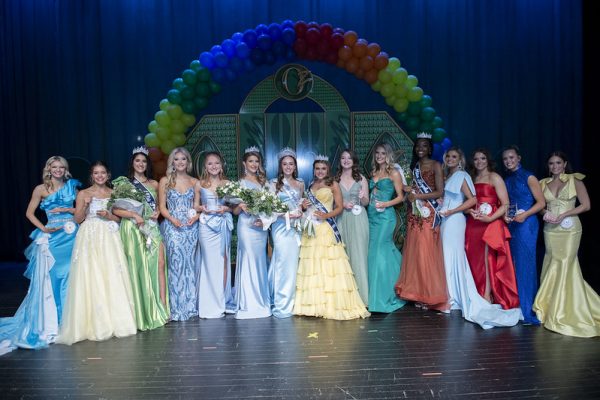 Contestants from Miss Chapin (left to right) Underclassmen People's Choice Sydney Driggers, Runner-up Miss Freshman Salley Simmons, Miss Freshman Delaney Wells, 2nd Runner up Miss Senior Trilby Whitley, 1st Runner-up Miss Senior-Piper Peterson, Miss Senior--Elli Parler, Miss Chapin Rowan Hardee, Miss Junior--Ashlyn Anderson, Runner-up Miss Junior Emma Easterling, 2nd Runner-up Miss Junior Margaret Floyd, 1st Runner-up Miss Sophomore Kylie Taylor, 2nd Runner-up Miss Sophomore Mullins Gore, Miss Photogenic Payton Mitchell, Upperclassmen People's Choice--Lakin Gagliardi