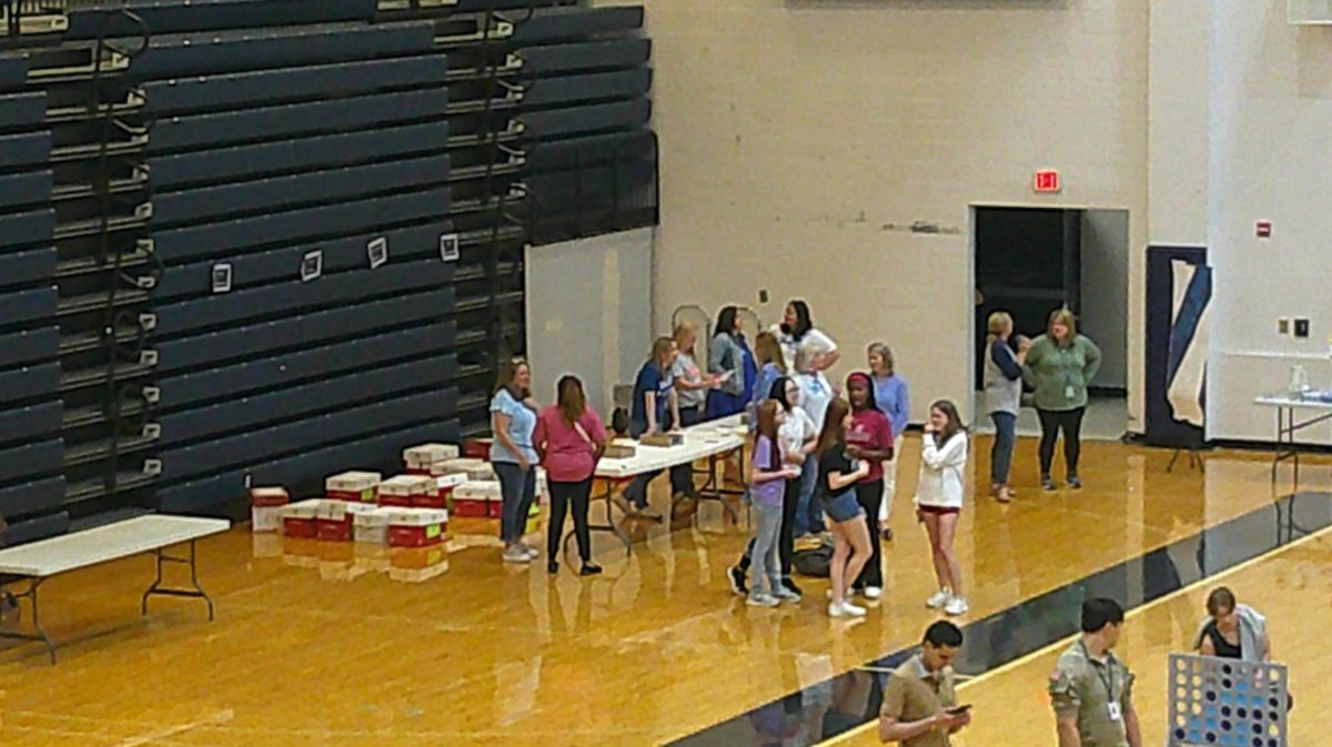 Senior Decision Day in the arena.