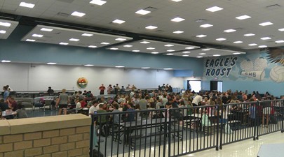 During NEST, seniors have the opportunity to have the cafeteria to themselves.