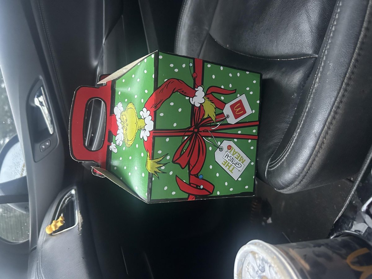 Packaging for the McDonald's Grinch meal 